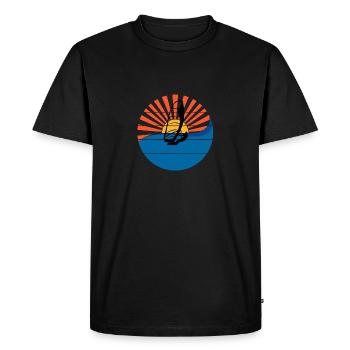 Windsurfer Sunset Windsurfing Windsurfing Gift - T-shirt Premium bio Homme - noir - Devant - Nico (187cm)