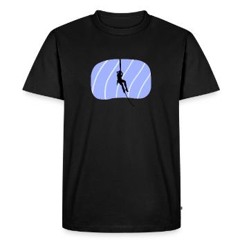 Escalade, alpinisme, alpinisme - T-shirt Premium bio Homme - noir - Devant - Nico (187cm)