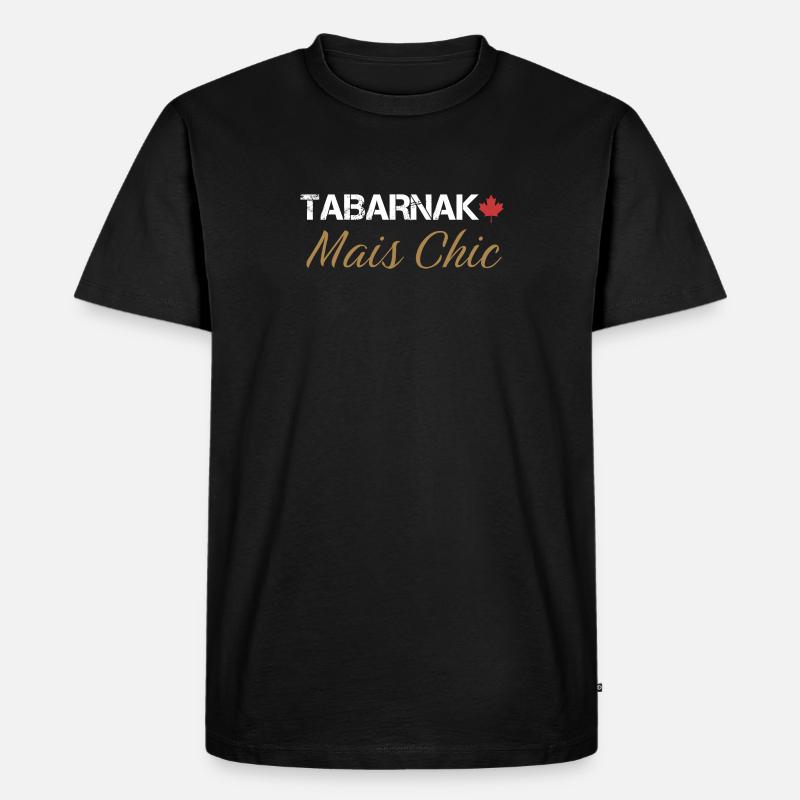 Tabarnak Chic Elegant Nature Pattern - Men's Premium Organic T-Shirt - black