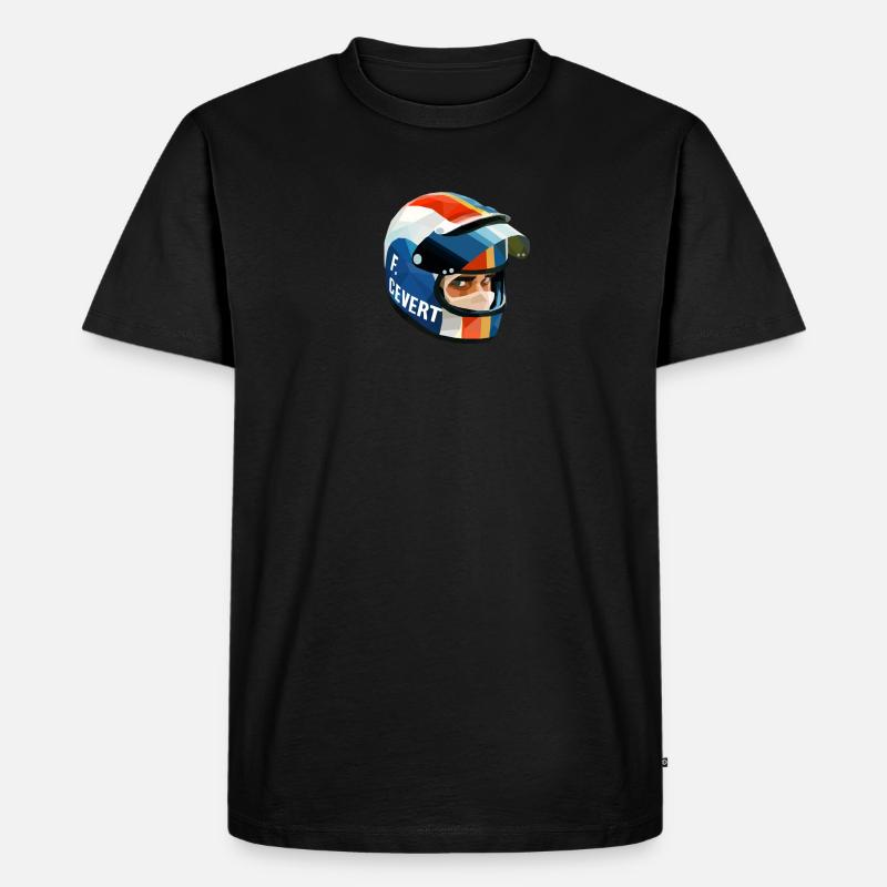 Francois Cevert Helmet - Männer Premium Bio T-Shirt - undefined