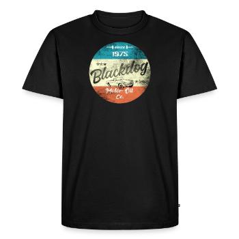 Huile moteur Blackdog - T-shirt Premium bio Homme - noir - Devant - Nico (187cm)