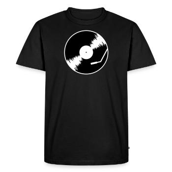 Record Vinyl DJ Record Player - Men's Premium Organic T-Shirt - black - Front - Nico (187cm)