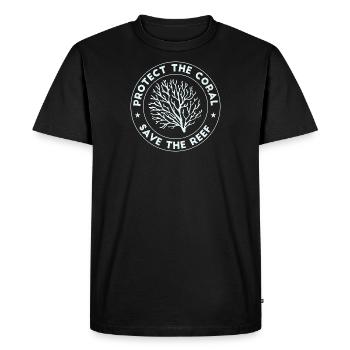 Protéger le corail Cadeau Save the Reef - T-shirt Premium bio Homme - noir - Devant - Nico (187cm)