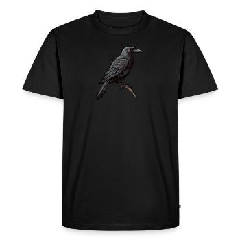 Le compagnon d’Odin - T-shirt Premium bio Homme - noir - Devant - Nico (187cm)