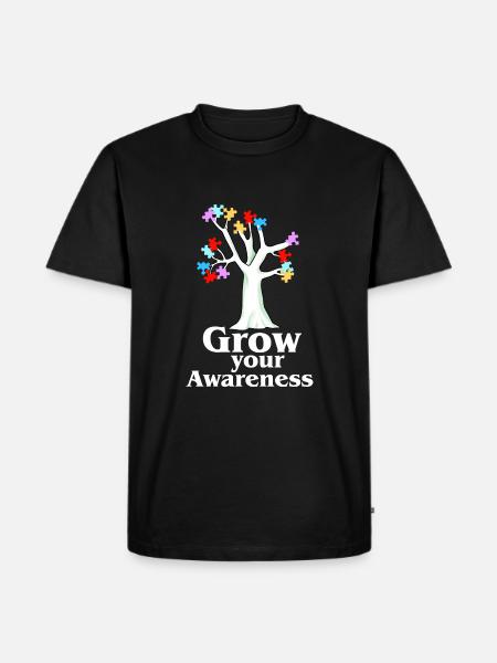 Autismus Awareness Day - Männer Premium Bio T-Shirt - Schwarz