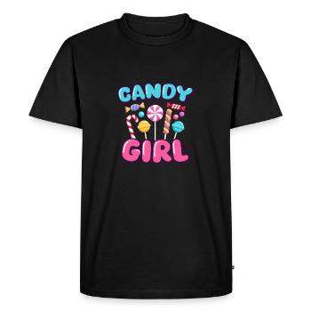 Candy Girl Candy Candies - Men's Premium Organic T-Shirt - black - Front - Nico (187cm)