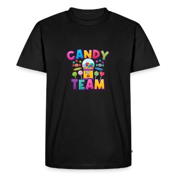 Candy Team Candy Candies - Men's Premium Organic T-Shirt - black - Front - Nico (187cm)