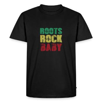 Musique rock - T-shirt Premium bio Homme - noir - Devant - Nico (187cm)