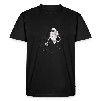 Astronaut Spaceman Space Weltall Shirt Geschenk - Männer Premium Bio T-Shirt - Schwarz - Vorne - Nico (187cm)