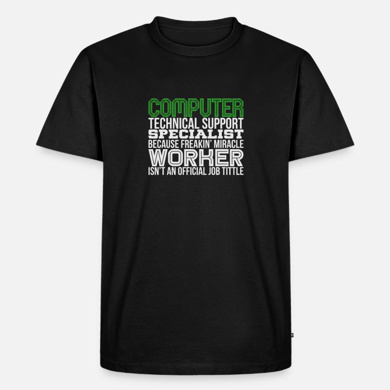 Techniker ( IT ) - Männer Premium Bio T-Shirt - Schwarz