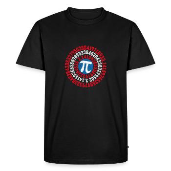 pi - Men's Premium Organic T-Shirt - black - Front - Nico (187cm)