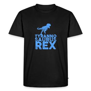 Cadeau de Tyrannosaurus Rex - T-shirt Premium bio Homme - noir - Devant - Nico (187cm)