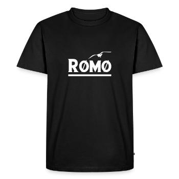 Denmark beach sea Romo Romo Rom holiday gift - Men's Premium Organic T-Shirt - black - Front - Nico (187cm)