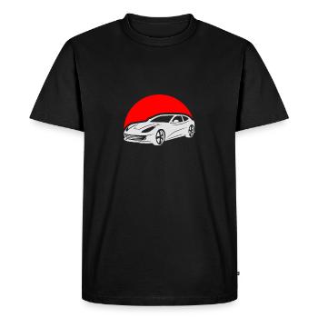 automobile - Men's Premium Organic T-Shirt - black - Front - Nico (187cm)