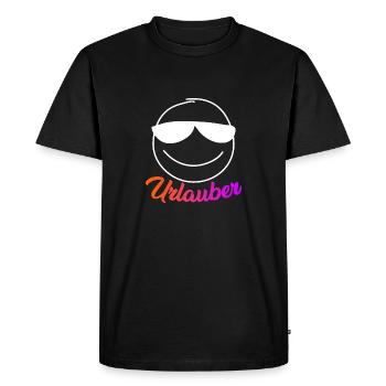 Vacances de vacances - T-shirt Premium bio Homme - noir - Devant - Nico (187cm)