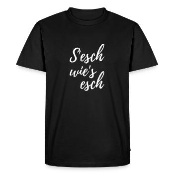 It's like that - Men's Premium Organic T-Shirt - black - Front - Nico (187cm)