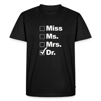 Choisissez le docteur - T-shirt Premium bio Homme - noir - Devant - Nico (187cm)