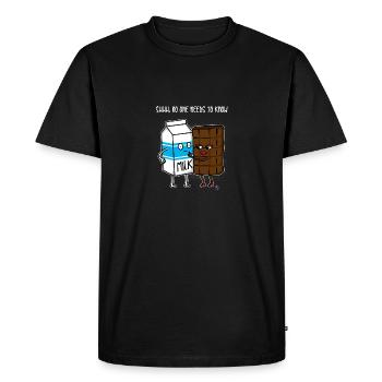 Chocolate Milk Chocolate Chocolate Milk Gift - Men's Premium Organic T-Shirt - black - Front - Nico (187cm)
