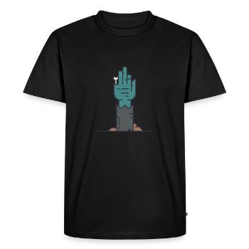 Zombie Zombie Apocalypse Monster Halloween Cadeau - T-shirt Premium bio Homme - noir - Devant - Nico (187cm)
