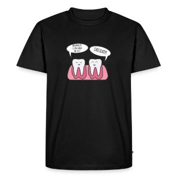Dentist - Dentist T-Shirt - Saying - Funny - Men's Premium Organic T-Shirt - black - Front - Nico (187cm)