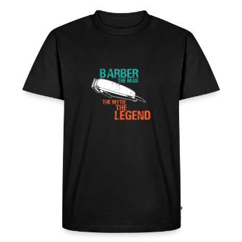 Coiffure - T-shirt Premium bio Homme - noir - Devant - Nico (187cm)