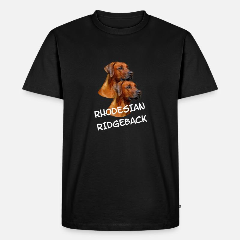 Rhodesian Ridgeback - Männer Premium Bio T-Shirt - Schwarz