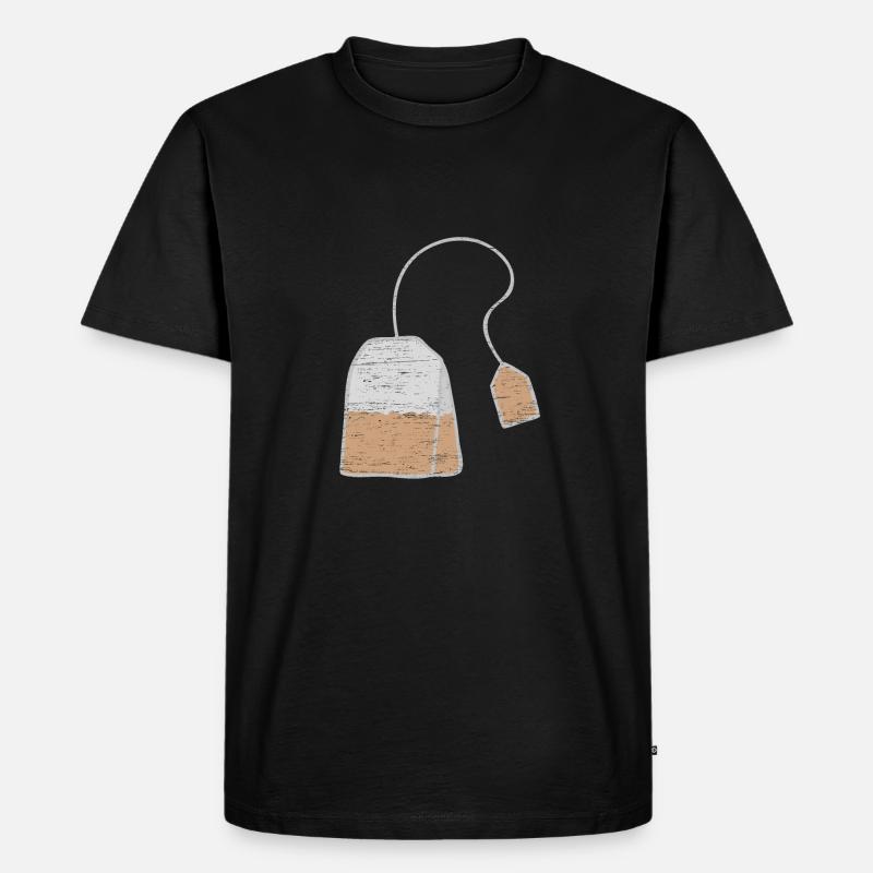 Teebeutel Weihnachten Kinder Feinschmecker - Männer Premium Bio T-Shirt - Schwarz