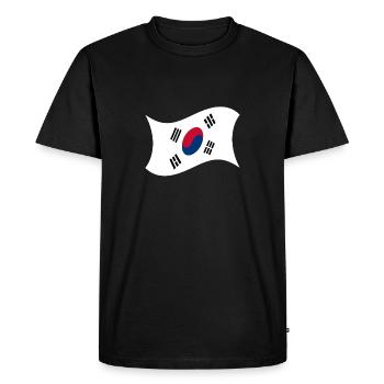 Corée du Nord drapeau Corée cadeau Corée - T-shirt Premium bio Homme - noir - Devant - Nico (187cm)