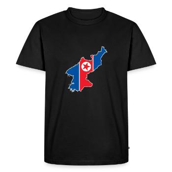 Corée du Nord Corée du Sud Drapeau Corée Cadeau - T-shirt Premium bio Homme - noir - Devant - Nico (187cm)