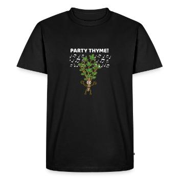 Thyme To Party Cuisinier cuisinier Drôle de thym Drôle - T-shirt Premium bio Homme - noir - Devant - Nico (187cm)