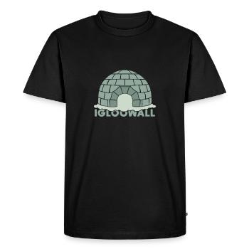 Cadeau Igloo Eskimo Snow House Snow - T-shirt Premium bio Homme - noir - Devant - Nico (187cm)