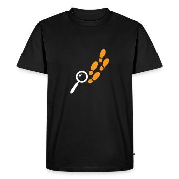 Piste loupe piste cadeau détective enfants - T-shirt Premium bio Homme - noir - Devant - Nico (187cm)