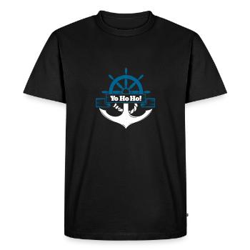 Yo ho ho Cadeau de Noël pour les pirates - T-shirt Premium bio Homme - noir - Devant - Nico (187cm)