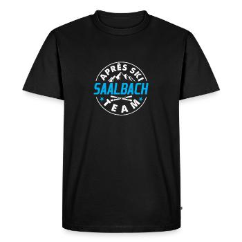 Apres Ski Saalbach Team Cadeau de vacances d'hiver - T-shirt Premium bio Homme - noir - Devant - Nico (187cm)