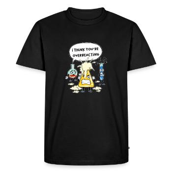 Laboratoire Science Chimie Tube à essai Cadeau - T-shirt Premium bio Homme - noir - Devant - Nico (187cm)