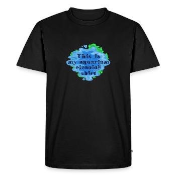 Gift, Gift Idea, Aquarium, Aquariums, Aquari - Men's Premium Organic T-Shirt - black - Front - Nico (187cm)