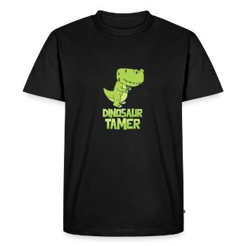 Dinosaure reptile cadeau drôle dino amusant - T-shirt Premium bio Homme - noir - Devant - Nico (187cm)