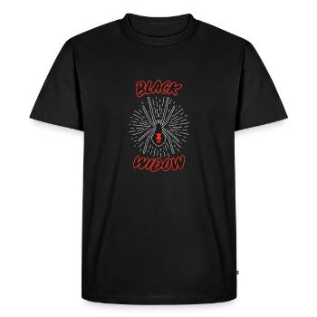 Black Widow Black Widow Poisonous spider species - Men's Premium Organic T-Shirt - black - Front - Nico (187cm)
