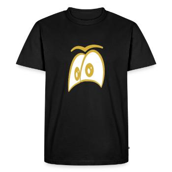 Gold eye - Men's Premium Organic T-Shirt - black - Front - Nico (187cm)