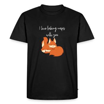 Fox - Fox T-shirt - Fox fan - morning muffle - Men's Premium Organic T-Shirt - black - Front - Nico (187cm)
