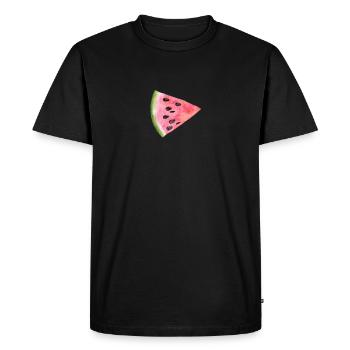 melon - T-shirt Premium bio Homme - noir - Devant - Nico (187cm)