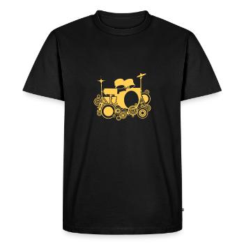 Batterie Percussion Percussion - T-shirt Premium bio Homme - noir - Devant - Nico (187cm)