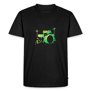 Batterie Percussion Percussion - T-shirt Premium bio Homme - noir - Devant - Nico (187cm)