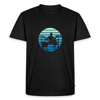 Drums Gift Drummer Percussion - Men's Premium Organic T-Shirt - black - Front - Nico (187cm)