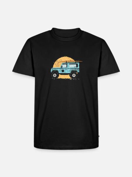 Surfing Jeep Holidays - Men's Premium Organic T-Shirt - black