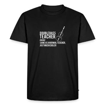Double Bass - Double Bass - Double Bassist - Instructor - Men's Premium Organic T-Shirt - black - Front - Nico (187cm)