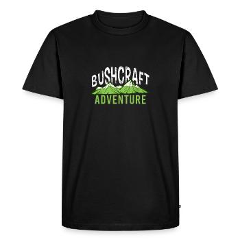 Bushcraft Wildnis Survival Aventure Cadeau - T-shirt Premium bio Homme - noir - Devant - Nico (187cm)