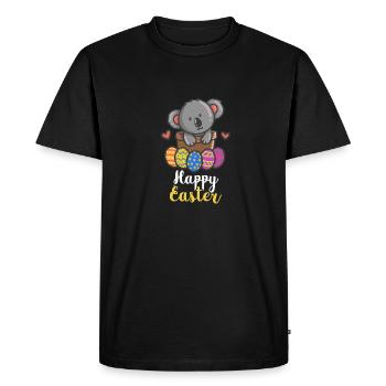 Pâques - Koala - Koalabär - Koalafans - Pâques - T-shirt Premium bio Homme - noir - Devant - Nico (187cm)