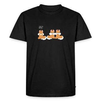 Squirrel Eichkätzchen - Ne parle pas mal - T-shirt Premium bio Homme - noir - Devant - Nico (187cm)