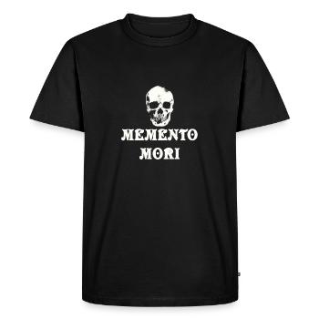 Memento Mori Crâne Crâne Gothique - T-shirt Premium bio Homme - noir - Devant - Nico (187cm)